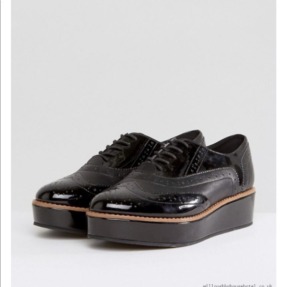 ASOS Macaroon patent leather flatforms